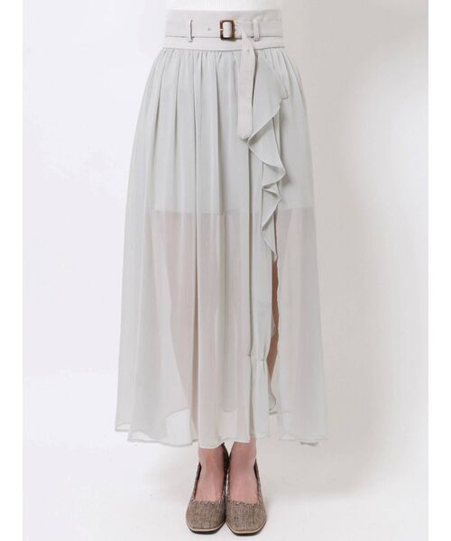 dazzlin(ダズリン)の「インナーパンツ付きシフォンフリルスカート(スカート・レディース・グレー/オレンジ・SMALL/MEDIUM)」の15枚目の写真