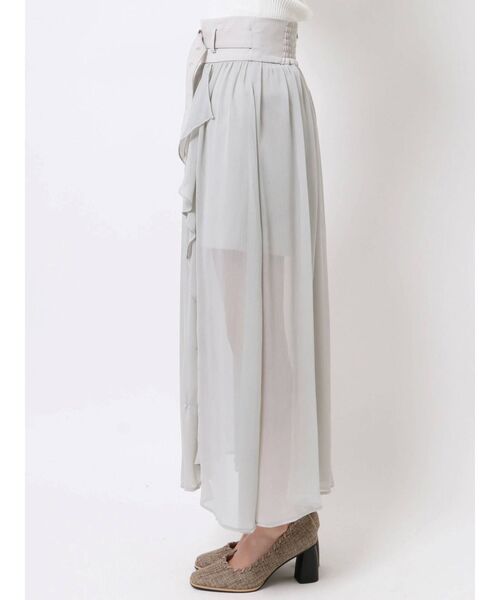 dazzlin(ダズリン)の「インナーパンツ付きシフォンフリルスカート(スカート・レディース・グレー/オレンジ・SMALL/MEDIUM)」の16枚目の写真