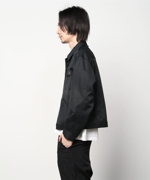 Wrangler（ラングラー）の「【Wrangler】polyester twill rad jacket/ラングラー ポリツイル ラッド ジャケット（ブルゾン・メンズ・ブラック/ブラウン/オフホワイト・M/L/XL）」の10枚目の写真