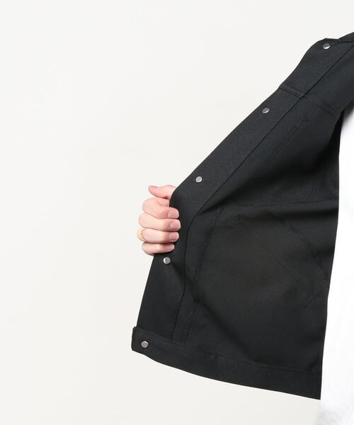 Wrangler（ラングラー）の「【Wrangler】polyester twill rad jacket/ラングラー ポリツイル ラッド ジャケット（ブルゾン・メンズ・ブラック/ブラウン/オフホワイト・M/L/XL）」の12枚目の写真