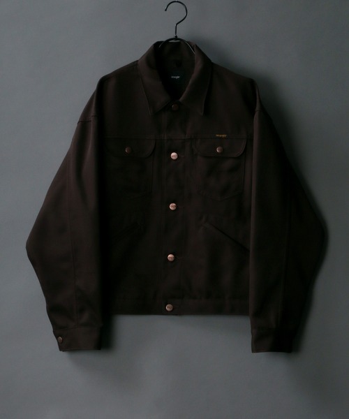 Wrangler（ラングラー）の「【Wrangler】polyester twill rad jacket/ラングラー ポリツイル ラッド ジャケット（ブルゾン・メンズ・ブラック/ブラウン/オフホワイト・M/L/XL）」の3枚目の写真