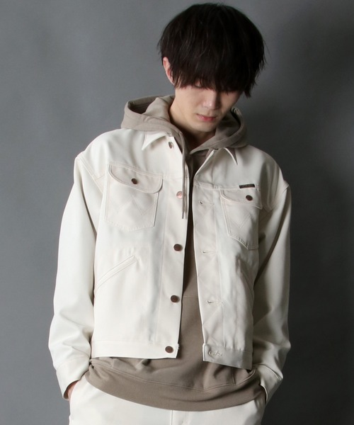 Wrangler（ラングラー）の「【Wrangler】polyester twill rad jacket/ラングラー ポリツイル ラッド ジャケット（ブルゾン・メンズ・ブラック/ブラウン/オフホワイト・M/L/XL）」の16枚目の写真