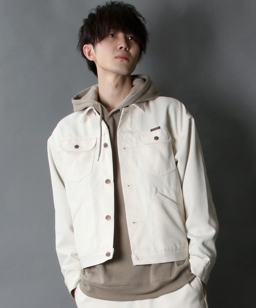Wrangler（ラングラー）の「【Wrangler】polyester twill rad jacket/ラングラー ポリツイル ラッド ジャケット（ブルゾン・メンズ・ブラック/ブラウン/オフホワイト・M/L/XL）」の17枚目の写真