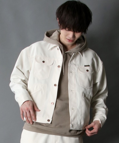 Wrangler（ラングラー）の「【Wrangler】polyester twill rad jacket/ラングラー ポリツイル ラッド ジャケット（ブルゾン・メンズ・ブラック/ブラウン/オフホワイト・M/L/XL）」の18枚目の写真
