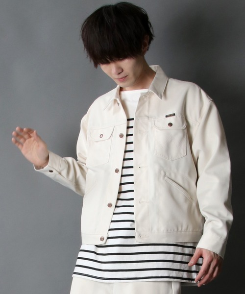 Wrangler（ラングラー）の「【Wrangler】polyester twill rad jacket/ラングラー ポリツイル ラッド ジャケット（ブルゾン・メンズ・ブラック/ブラウン/オフホワイト・M/L/XL）」の21枚目の写真