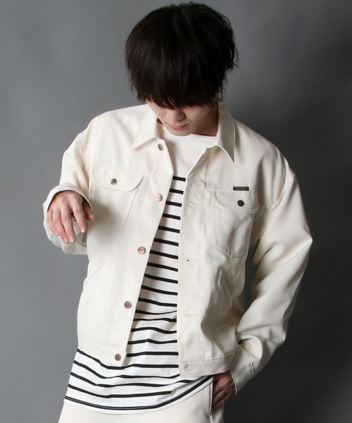 Wrangler（ラングラー）の「【Wrangler】polyester twill rad jacket/ラングラー ポリツイル ラッド ジャケット（ブルゾン・メンズ・ブラック/ブラウン/オフホワイト・M/L/XL）」の22枚目の写真