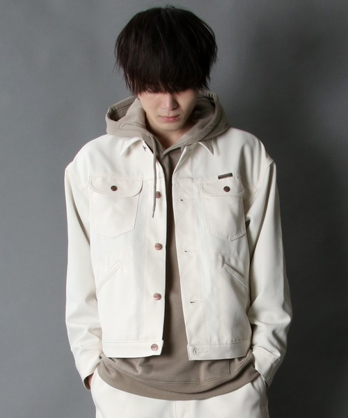 Wrangler（ラングラー）の「【Wrangler】polyester twill rad jacket/ラングラー ポリツイル ラッド ジャケット（ブルゾン・メンズ・ブラック/ブラウン/オフホワイト・M/L/XL）」の19枚目の写真