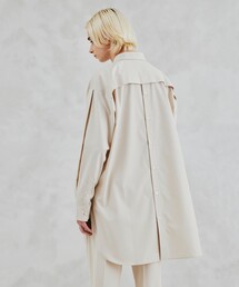 tk.TAKEO KIKUCHI | インバーテッドスリーブバックボタンシャツ（ユニセックスアイテム）(シャツ/ブラウス)