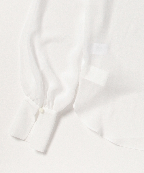 Ray BEAMS（レイビームス）の「RBS / シフォンロングカラー ブラウス（シャツ/ブラウス・レディース・ホワイト/ブラック・0/1）」の17枚目の写真