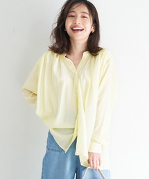 coca（coca） | ボタンダウンサテンブラウス(シャツ/ブラウス)