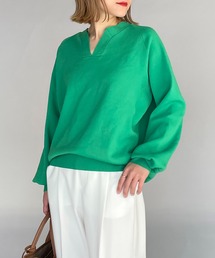 PICCIN | バックタック キーネックニット(ニット/セーター)