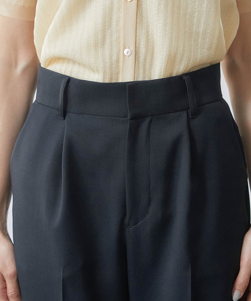 ROPE'（ロペ）の「【洗える】エステルソフトツイルイージータックテーパードパンツ /一部店舗限定（その他パンツ・レディース・ネイビー/オフホワイト・38）」の11枚目の写真