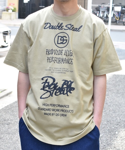 超希少ダブルアールエル杢調染み込みロゴテイシャツSサイズ Six Logo 半袖Tシャツ(Tシャツ/カットソー)|DOUBLE STEAL