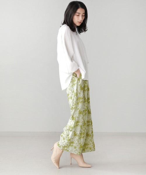 Bou Jeloud（ブージュルード）の「ボタニカルジャガードパンツ（その他パンツ・レディース・イエロー/グリーン・38）」の10枚目の写真