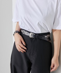 イア パピヨネ購入 カンポマッジ 21SS コンチョスタッズレザーベルト ear PAPILLONNER（イアパピヨネ）の「【CAMPOMAGGI