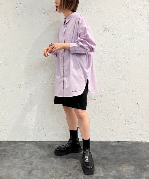 apres jour mignon（アプレジュールミニョン）の「オックスクロスシャツ【ZOZOTOWN限定アイテム】（シャツ/ブラウス・レディース・ピンク/オフホワイト/ブルー・フリー/X-LARGE）」の19枚目の写真