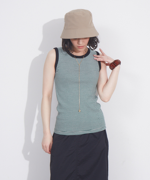 KELTY(ケルティ)の「【KELTY別注】ワンポイント配色バケットハット(ハット・レディース・ライトグレー/ベージュ/ブラック/グリーン・フリー)」の7枚目の写真
