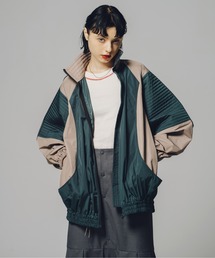 led.tokyo | 【led.tokyo】バイカラージッパーナイロンジャケット(ブルゾン)