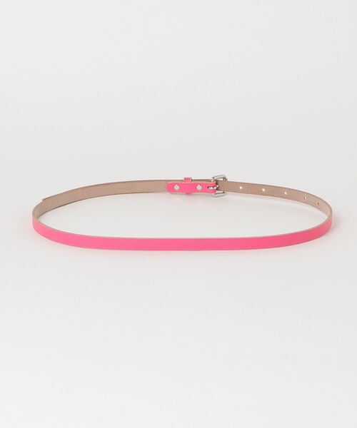MASTER&Co（マスターアンドコー）の「MASTER & CO./マスターアンドコー　NEON LEATHER BELT　ベルト（ベルト・レディース・グリーン/ピンク・32）」の3枚目の写真
