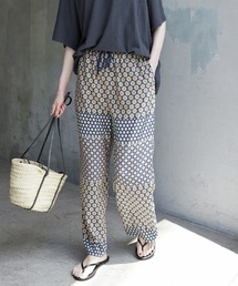 SLOBE IENA | パネルパターンイージーパンツ【ウエストゴム/手洗い可能】◆(その他パンツ)