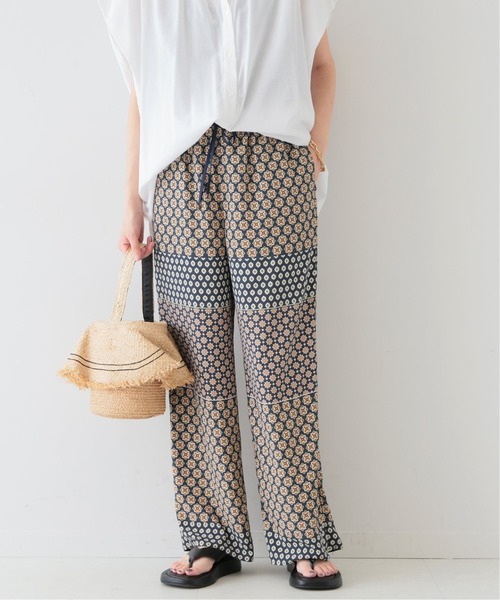 SLOBE IENA(スローブイエナ)の「《追加》パネルパターンイージーパンツ◆(その他パンツ・レディース・ネイビー・38/36)」の6枚目の写真