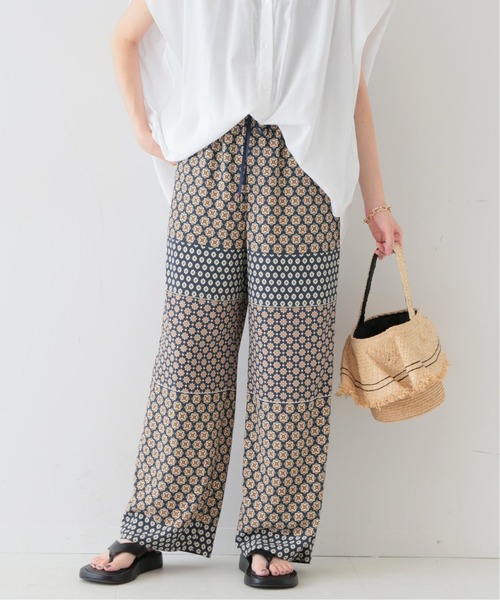 SLOBE IENA(スローブイエナ)の「《追加》パネルパターンイージーパンツ◆(その他パンツ・レディース・ネイビー・38/36)」の7枚目の写真