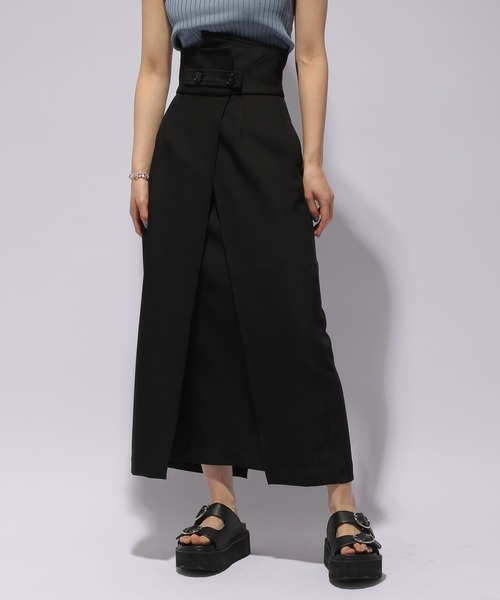 HARE（ハレ）の「リネンタッチスリットスカート(HARE)（スカート  