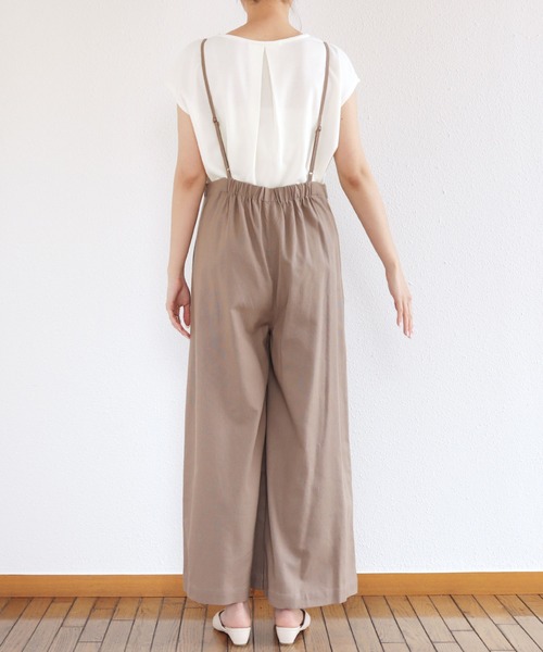 ナゴンスタンス　キャミサロペット　リネン　レイヤード　アシンメトリー　洗える ナゴンスタンス キャミサロペット リネン レイヤード