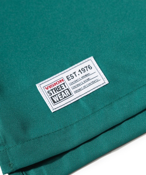 VISION STREET WEAR(ヴィジョンストリートウェア)の「【VISION STREET WEAR/ヴィジョンストリートウェア】ビッグロゴ襟配色ボーリングシャツ/オープンカラーシャツ/開襟シャツ/バックデザイン/ビッグシルエット(シャツ/ブラウス・メンズ・ブラック/グリーン/アイボリー/マスタード・M/L/XL)」の17枚目の写真