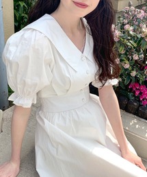 OLIVE des OLIVE | 【WEB限定カラー有】ビッグカラ―ワンピース(ワンピース)