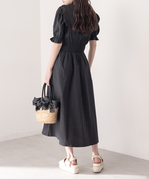 OLIVE des OLIVE（オリーブデオリーブ）の「【WEB限定カラー有】ビッグカラ―ワンピース（ワンピース・レディース・ライトグレー/ブラック/スミクロ/オフホワイト・FREE）」の18枚目の写真