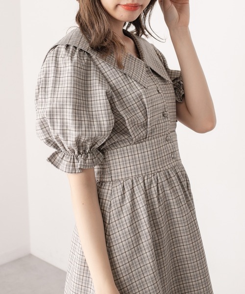 OLIVE des OLIVE（オリーブデオリーブ）の「【WEB限定カラー有】ビッグカラ―ワンピース（ワンピース・レディース・ライトグレー/ブラック/スミクロ/オフホワイト・FREE）」の19枚目の写真