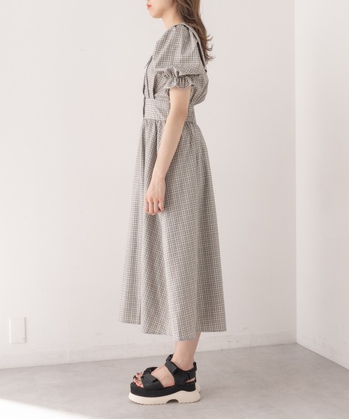 オリーブデオリーブ　ワンピース　ブラック OLIVE des OLIVE（オリーブデオリーブ）の「夏のダブルフロント