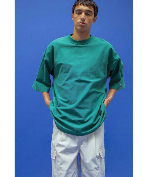 Champion（チャンピオン）の「＜Champion × monkey time＞ RW JERSEY T/Tシャツ（Tシャツ/カットソー・メンズ・ホワイト/ケリー/ブラック/ベージュ・S/L/M/XL）」の21枚目の写真