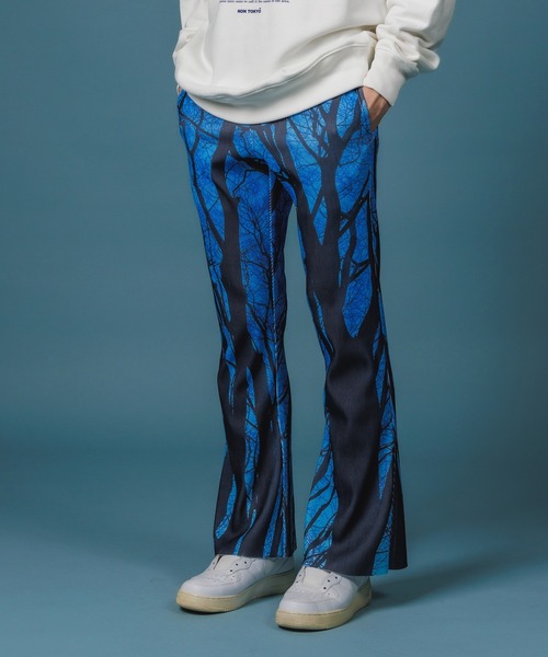 ノントーキョー　リブ　フレアパンツ NON TOKYO/ノントーキョー/リブフレアパンツ NONTOKYO