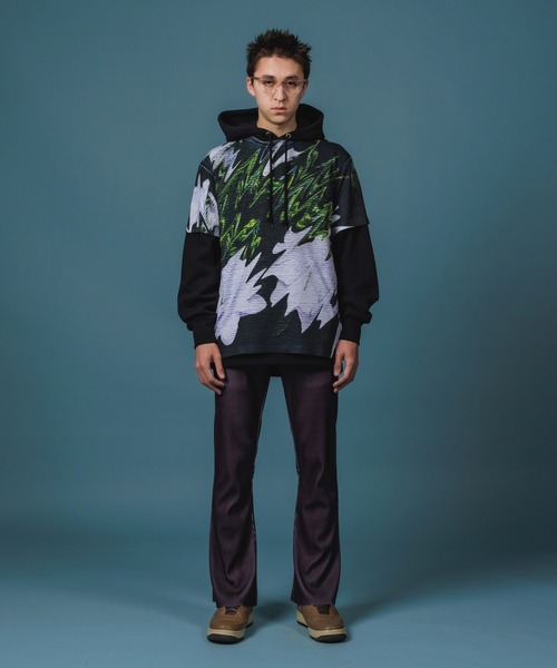 NON TOKYO/ノントーキョー/リブフレアパンツ NONTOKYO