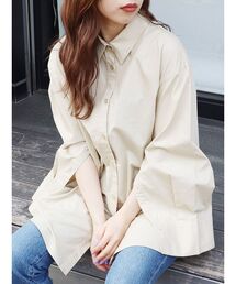 ワイドスリーブオーバーシャツ