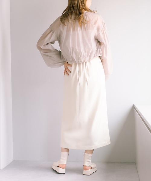 OLIVE des OLIVE（オリーブデオリーブ）の「ボリュームシアブルゾン（ブルゾン・レディース・オフホワイト/グレイッシュベージュ・FREE）」の11枚目の写真