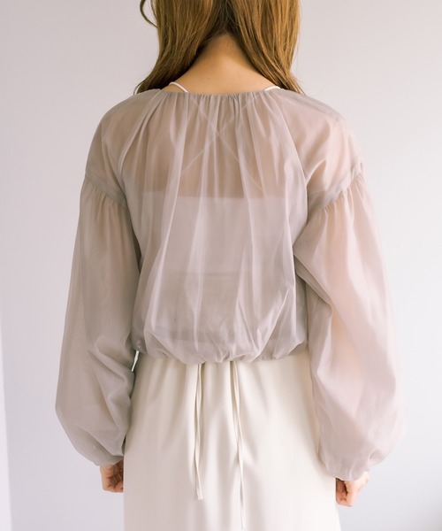 OLIVE des OLIVE（オリーブデオリーブ）の「ボリュームシアブルゾン（ブルゾン・レディース・オフホワイト/グレイッシュベージュ・FREE）」の17枚目の写真