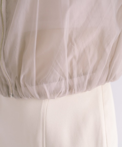 OLIVE des OLIVE（オリーブデオリーブ）の「ボリュームシアブルゾン（ブルゾン・レディース・オフホワイト/グレイッシュベージュ・FREE）」の21枚目の写真