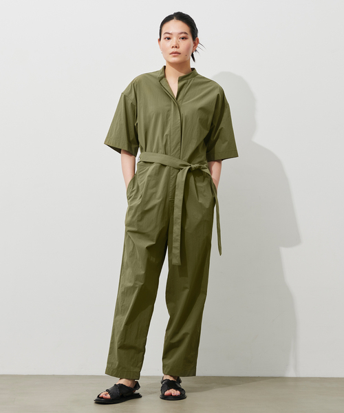 N.O.R.C by the line（ノークバイザライン）の「ナイロンストレッチオールインワン（ワンピース・レディース・ベージュ/ブルー/カーキ/ダークグレー/ブラック・M/S/L）」の11枚目の写真