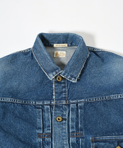 Attick by Johnbull(アティックバイジョンブル)の「【Attick by Johnbull】デニムトラッカージャケット(デニムジャケット・メンズ・ライトインディゴブルー・FREE)」の9枚目の写真