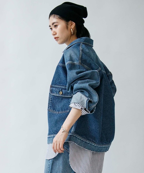 Attick by Johnbull(アティックバイジョンブル)の「【Attick by Johnbull】デニムトラッカージャケット(デニムジャケット・メンズ・ライトインディゴブルー・FREE)」の19枚目の写真