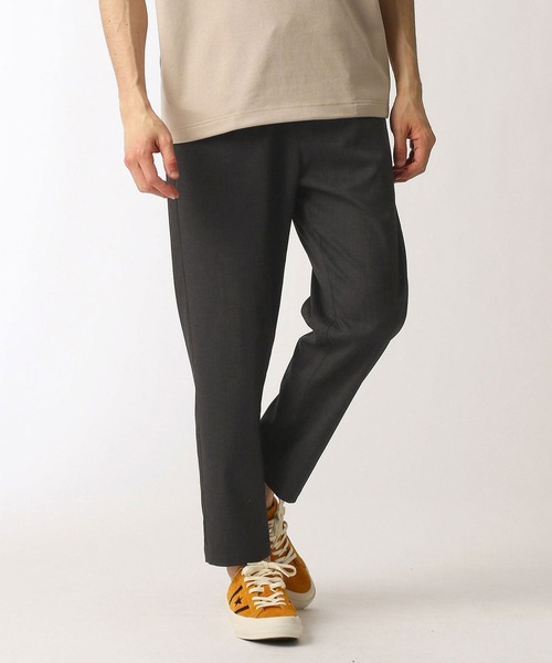 Grand PARK（グランドパーク）の「リネンタッチアンクルテーパードパンツ（その他パンツ・メンズ・チャコールグレー/ベージュ/ネイビー・MEDIUM/X-LARGE/LARGE）」の2枚目の写真