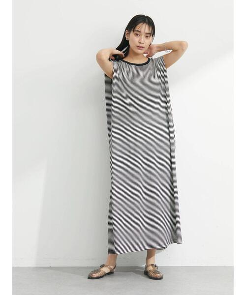 Sugar spoon（シュガースプーン）の「・SUGAR SPOON カタタックボーダーワンピース（ワンピース・レディース・ピンク/ブラック/グリーン・FREE）」の4枚目の写真