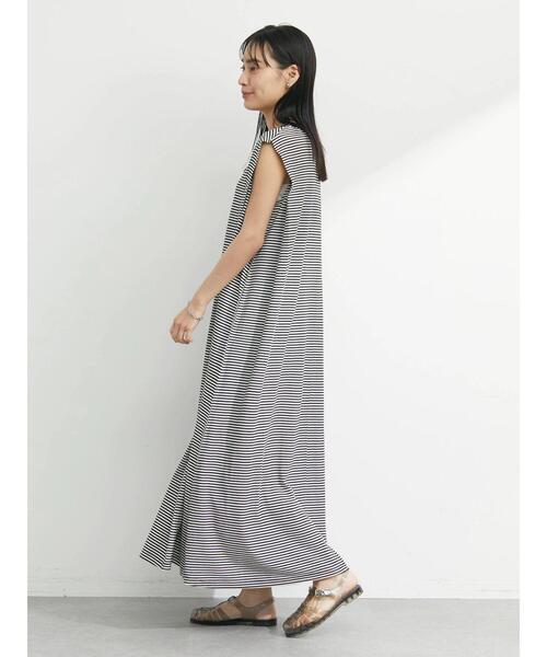 Sugar spoon（シュガースプーン）の「・SUGAR SPOON カタタックボーダーワンピース（ワンピース・レディース・ピンク/ブラック/グリーン・FREE）」の5枚目の写真