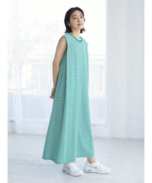 Sugar spoon（シュガースプーン）の「・SUGAR SPOON カタタックボーダーワンピース（ワンピース・レディース・ピンク/ブラック/グリーン・FREE）」の13枚目の写真