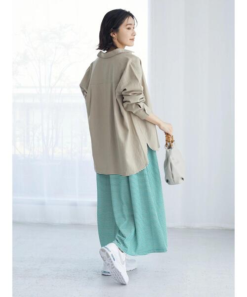 Sugar spoon（シュガースプーン）の「・SUGAR SPOON カタタックボーダーワンピース（ワンピース・レディース・ピンク/ブラック/グリーン・FREE）」の18枚目の写真