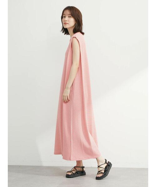 Sugar spoon（シュガースプーン）の「・SUGAR SPOON カタタックボーダーワンピース（ワンピース・レディース・ピンク/ブラック/グリーン・FREE）」の19枚目の写真