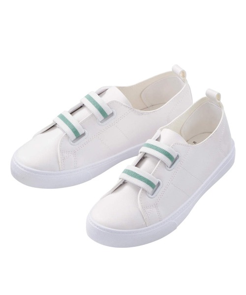 DAY CLOSET（デイ クローゼット）の「レディース 軽量合皮フラットシューズ（スニーカー・レディース・ホワイト/ブラック/ベージュ/グリーン・22.5cm/23.5cm/24.5cm/23.0cm/24.0cm/25.0cm）」の4枚目の写真